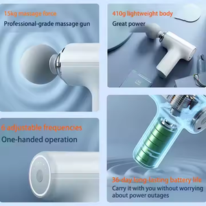 Pistolet de massage professionnel vibrant pour les mains et les épaules, stimulateur musculaire électrique pour le cou - Product Image 3