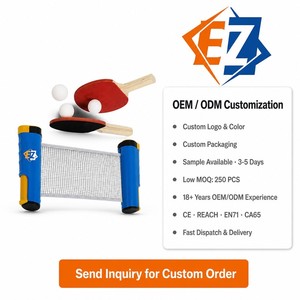 <span class=keywords><strong>Kit</strong></span> de Démarrage de Tennis de Table OEM ODM Personnalisé en Gros avec Filet à Pince, 2 Raquettes, 3 Balles et Boîte Colorée pour Débutants - Product Image 6