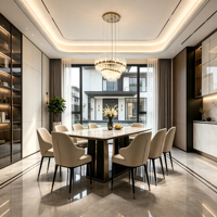 Maisons préfabriquées de luxe à toit plat en acier léger, 3 chambres, villas modernes, hôtels, prêtes à l'emploi pour l'extérieur, construction rapide