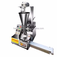 Machine automatique de fabrication de boulettes de pâte à la vapeur et de khinkali, entièrement motorisée, en acier inoxydable, 3000 pièces/heure, pour usage commercial en boulangerie