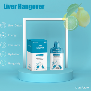 Solution buvable de détoxification et de purification du foie pour la santé hépatique des adultes, à base de curcuma et de chardon-Marie, qualité alimentaire, pour la prévention des hangover - Product Image 6
