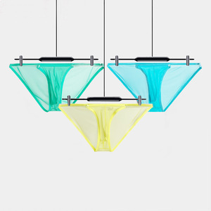 Calzoncillos <span class=keywords><strong>de</strong></span> seda refrescantes para hombre, <span class=keywords><strong>de</strong></span> corte ajustado, cintura delgada, corte alto, sexy, deportivos, <span class=keywords><strong>de</strong></span> secado rápido, color liso - Product Image 3
