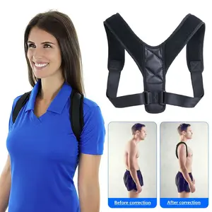 Wholesale Women Men Back Posture Support Strap Shoulder Corrector Brace Humpback Correction Belt