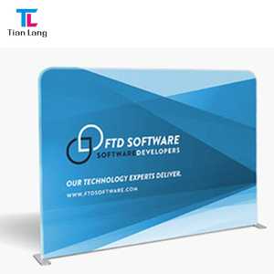 Telón de Fondo de Tela de Doble Cara Tianlang de 10 pies, Impresión Personalizada, Pared de Tela para Exhibiciones, Bodas, Modelo de Exhibición de Aluminio - Product Image 1