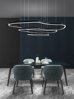 Lampes suspendues LED dorées modernes Home Restaurant Éclairage intérieur Salon Salles d'hôtel Alimentation AC Terrasses circulaires Lustres