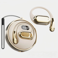 Auriculares deportivos inalámbricos con gancho para la oreja BTV 5.5, impermeables IPX3, con estuche de carga chapado de 200 mAh, no intrauditivos, al por mayor