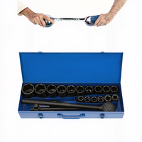 Jeu de clés à douilles profondes GUANJIANG Impact 3/4, 20 pièces, de bonne qualité, en matériau CRV robuste, avec étui rigide, outils à main pour la réparation automobile