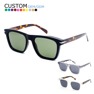 New Fashion High Quality TR90 Acetate Luxury Designer Sun Glasses Square Frame Men Sunglasses - Product Image 1