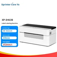 Imprimante d'étiquettes de livraison express USB Xprinter XP-D463B transfrontalière, imprimante thermique d'étiquettes de codes-barres, machine d'étiquetage, taille maximale du papier 108 mm