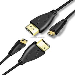 Hoogwaardige 0.5M 1M 1.5M 3M Mini Hdtv Hd-Kabel Mannelijk Naar Mannelijk Hdtv Naar Mini Hdtv Voor Monitor - Product Image 2