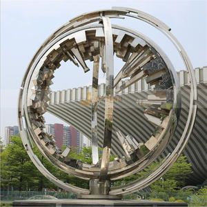 M116 316 Art Déco Flèche en Acier Inoxydable Sculpture Dynamique Imperméable et Durable Art Extérieur - Product Image 3