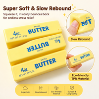 Jouet sensoriel anti-stress en forme de bâton de beurre à rebond lent, en PU souple, pour enfants et adultes, modèle de bureau 002