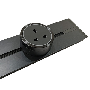 Mount nhôm Điện theo dõi điện ổ cắm thông minh EU/<span class=keywords><strong>UK</strong></span>/phổ tường bàn Ổ Cắm hệ thống đường sắt - Product Image 2