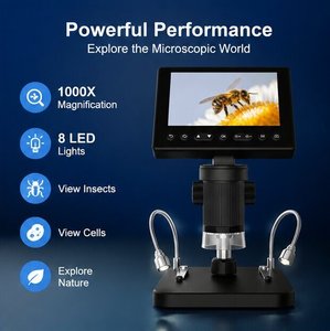 <span class=keywords><strong>Microscopio</strong></span> Electrónico Monocular con Cámara 1000X, Pantalla LCD HD de 4.3 Pulgadas, Foto y Video, <span class=keywords><strong>Comprar</strong></span> en Línea, <span class=keywords><strong>Microscopio</strong></span> Digital Óptico para Reparación de Móviles - Product Image 4