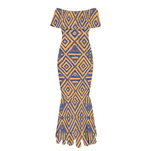 Vestido largo sexy sin tirantes con estampado geométrico para mujer, vestido de fiesta ajustado, vestido de noche elegante y único, vestido de moda para fiesta y discoteca - Product Image 3