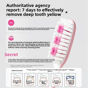 Yangying แปรงสีฟันคุณภาพสูงขนแปรงไนลอนนุ่มสำหรับผู้ใหญ่หัวยาวพลาสติกที่บ้านแบรนด์พิเศษสำหรับผู้หญิง - Product Image 6