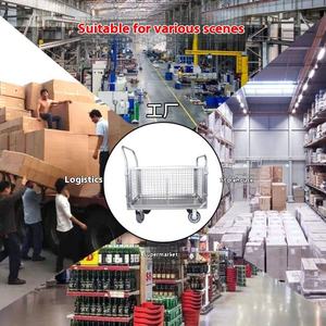 Carro de plataforma de mano plegable industrial portátil personalizado para transporte y almacenamiento 120*60cm - Product Image 3