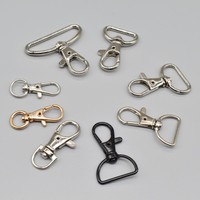 Mousquetons de luxe de haute qualité à ressort, crochets métalliques, boucles, clips pivotants, accessoires de sac, artisanat métallique