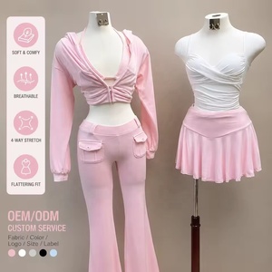 Set di Abiti da Donna Huili, 2 Pezzi, <span class=keywords><strong>Vestito</strong></span> Rosa da Festa Senza Maniche in <span class=keywords><strong>Maglia</strong></span>, <span class=keywords><strong>Outfit</strong></span> per Signore - Product Image 2