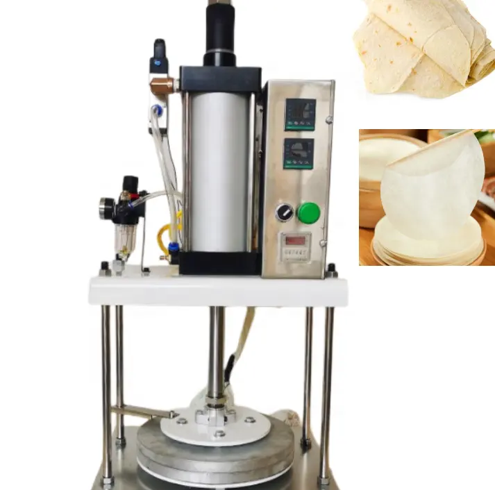 Machine à pain plat à former Machine à pâte feuilletée Samosa Base de fabrication de pâte à pizza Presse à gâteau Machine à presser Roti Chapati