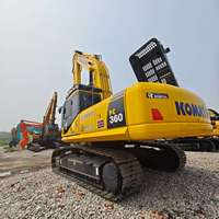 Excavatrice sur chenilles Komatsu PC360 d'occasion du Japon, 36 tonnes, excavatrice hydraulique lourde Komatsu PC350 PC400 d'occasion pour l'exploitation minière, à vendre