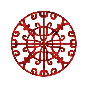 Suministro de fábrica, platos de porcelana de hueso de cerámica antigua de estilo europeo rojo, plato de fruta de postre de bistec barato para servir en el hogar - Product Image 3