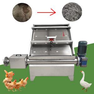 Machine de déshydratation silencieuse en acier inoxydable pour fumier de vache et de porc, avec tamis incliné de 1 mm pour séparation solide-liquide - Product Image 1
