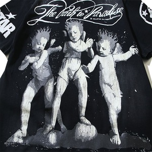 Camiseta de Manga Corta Holgada con Estampado de Ángel, Estilo Vintage, Unisex para Hombre y Mujer, Ropa Urbana, Hell Street Nfc - Product Image 5