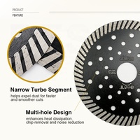 4-9 pouces Super Thin Hot Pressed Mesh Turbo Diamond Cutting Saw Blade Cutting Disc Cutting Disk for Marble Concrete block Angle Grinder