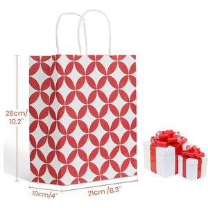 Juego de Bolsas de Papel de Colores Surtidos, Bolsas de Regalo Gruesas con Asas para Navidad, Festivales, Cumpleaños, Fiestas, Bodas y Eventos Diarios - Product Image 2