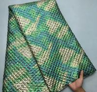 Metallischer Afrikanischer Jacquard-Brokatstoff in Verschiedenen Farben für Damenkleider zum Großhandelspreis