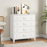 Commode à tiroirs en métal de style industriel, meuble de rangement multi-tiroirs pour chambre à coucher, appartement, maison, organisateur de meubles