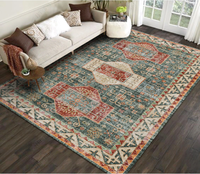 Luxury European Customized Modern Living Room Persian Floor Carpet Rug Machine Made Stain Resistant Reversible Pet Friendly Low