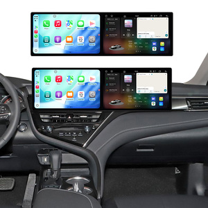MOOKAKA <span class=keywords><strong>10.1</strong></span>+<span class=keywords><strong>10.1</strong></span> Pollici Android 14 per Toyota Camry 2021, Autoradio Multimediale, Stereo Auto con Carplay, Unità di Controllo con Monitor Video - Product Image 1