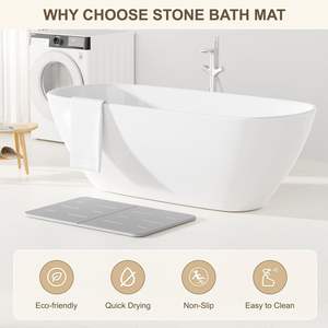 CF absorbente tierra <span class=keywords><strong>de</strong></span> diatomeas cocina bañera <span class=keywords><strong>ducha</strong></span> Mat Anti antideslizante diatomita baño suelo alfombra piedra baño Mat antideslizante - Product Image 4