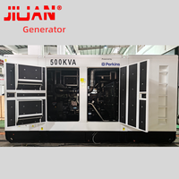 Generador Perkins de Respaldo Confiable de 400KW 500KVA, Serie 2506C, Silencioso, Trifásico, con ATS para Suministro de Energía en Obras de Construcción