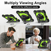 Étui antichoc pour iPad Mini 6 7 8.3 2021 2024 avec support pour stylet, support rotatif à 360°, sangle de main, sangle d'épaule, pour enfants, OEM ODM