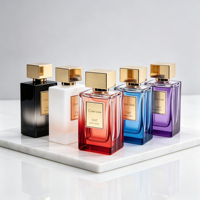 Flacons de Cologne vides en verre recyclé de 30 ml, 50 ml, 100 ml avec bouchon en aluminium, conteneur de parfum pour l'emballage d'échantillons cosmétiques