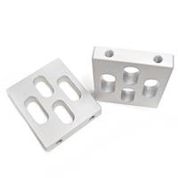 High-volume Grinding CNC Machining Aluminum Silver Anodize Complex Shape Shiny Polish Advanced Surface Treatments