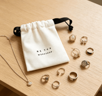 Sac à Bijoux Personnalisé en Toile de Coton Anti-Poussière avec Cordon de Serrage – Réutilisable, Portable, Écologique, Haute Qualité, Personnalisable