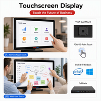 Écran tactile capacitif PCAP, 10 points de contact multi-touch, fonctionnement tactile par doigts, 50 pouces