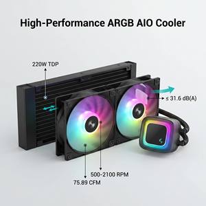 Enfriador AIO DeepCool LE240-V2 Negro de 240 mm con TDP de 220 W y Ventiladores ARGB de 75.89 CFM para LGA1700 AM5, el LE240-V2 es Específicamente Diseñado para - Product Image 6