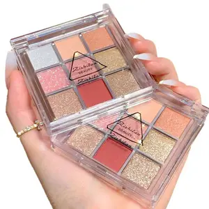 Palette de maquillage à haute pigmentation, haute qualité, personnalisé, bon marché, fard à paupières, vente en gros