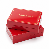 Emballage cadeau en carton rigide en deux parties, laminage mat, gaufrage, logo personnalisé, recyclable, vente en gros