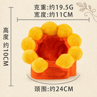Chapeau de costume amusant pour animaux de compagnie, couvre-chef de dessin animé pour chats et petits chiens, accessoires de photomaton pour animaux, accessoires mignons pour habiller les animaux