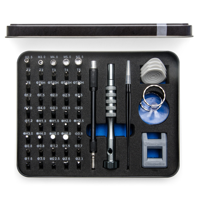 Professional 55 in 1 Magnetic Electronics Phone Repair Tool Kit Precision Screwdriver Bit Set