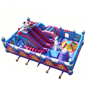 Parcours d'obstacles gonflable spatial Lilytoys avec toboggan, château gonflable en PVC certifié CE pour enfants - Product Image 3