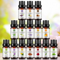 Double Étiquette 55 Types de Fragrance, Huile Essentielle de Massage d'Aromathérapie de Haute Qualité 10ml, Huile Essentielle de Lavande et Santal