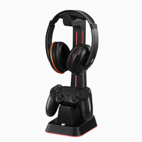 Support pour écouteurs de manette de jeu pour PS5/PS4/Xbox/Switch Pro Station de base de chargeur de manette à lumière colorée multi-faces