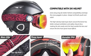 Lunettes <span class=keywords><strong>de</strong></span> <span class=keywords><strong>ski</strong></span> Julong bon marché d'usine Lunettes <span class=keywords><strong>de</strong></span> neige à double lentille Lunettes <span class=keywords><strong>de</strong></span> snowboard avec logo personnalisé - Product Image 5